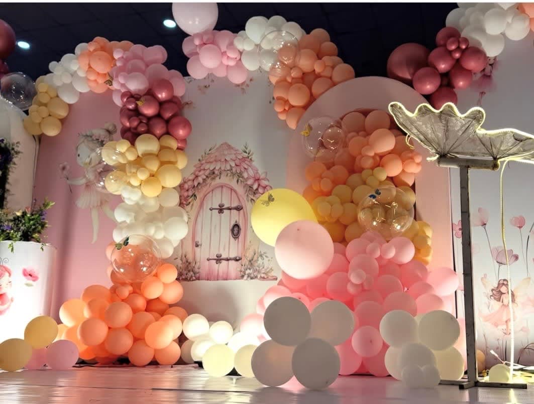 Girl birthday Balloon decoration