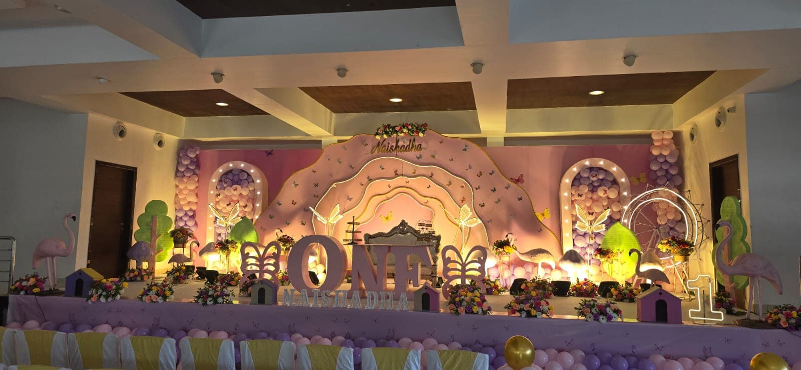 Grand Butterfly Birthday Decoration