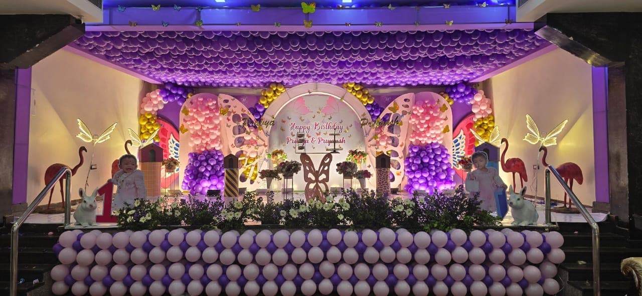 Grand Butterfly Birthday Decor