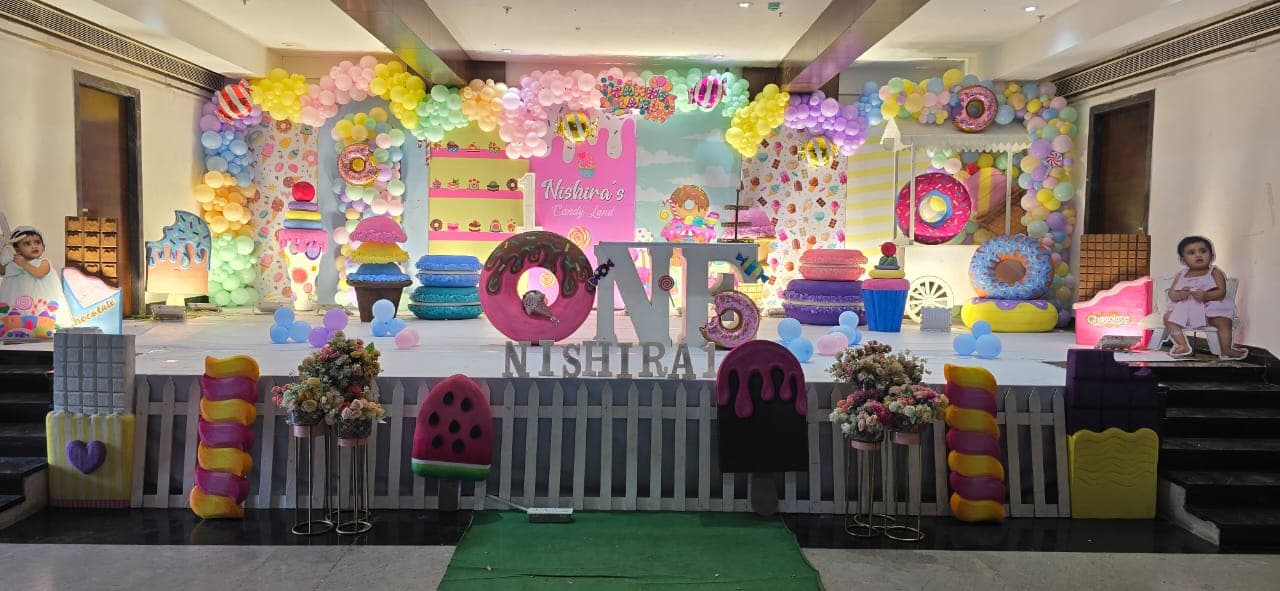 Candy Birthday Theme Decoration