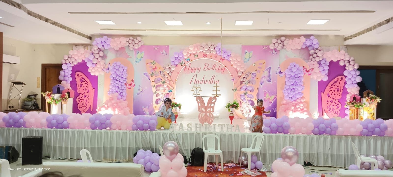 Grand Butterfly Birthday Theme Decor