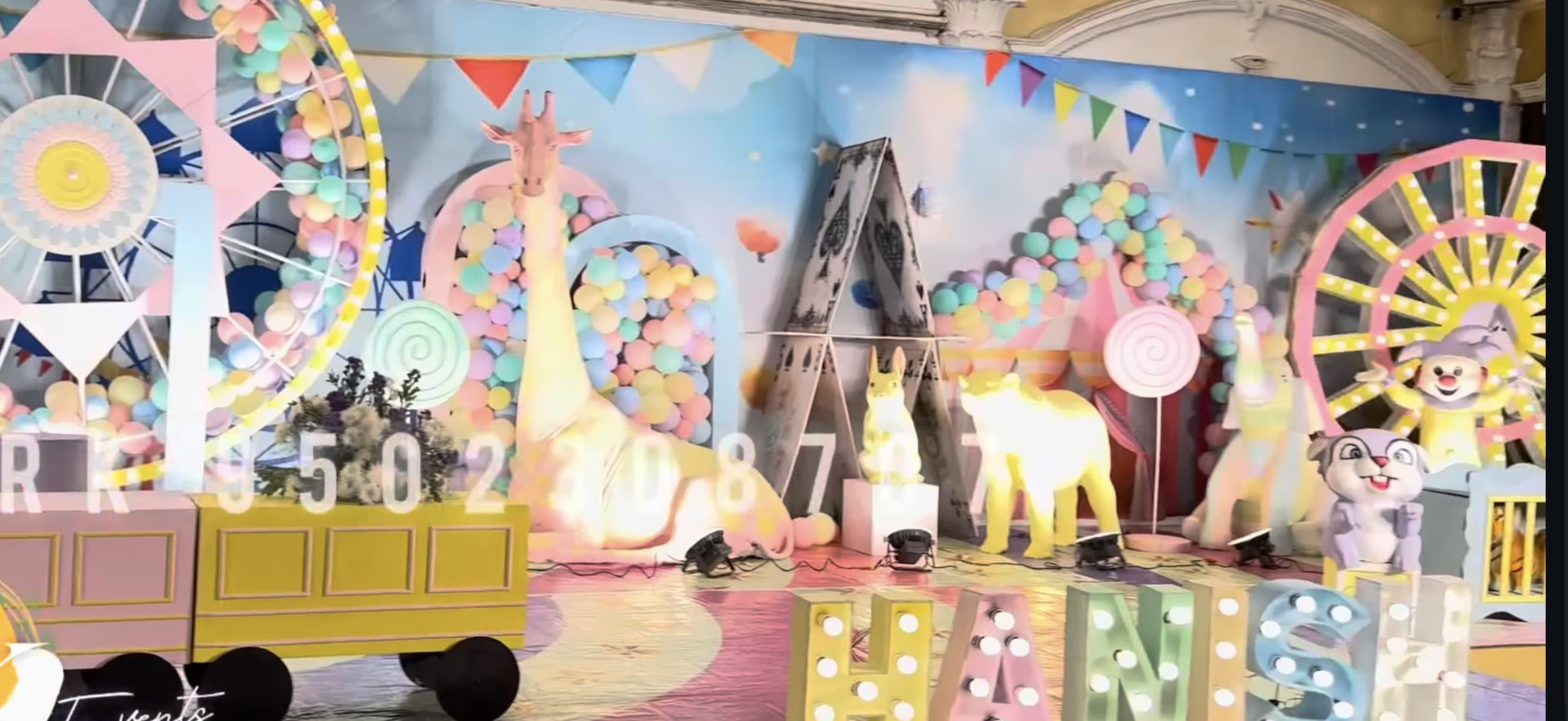 Pastel Carnival wonderland theme birthday decor
