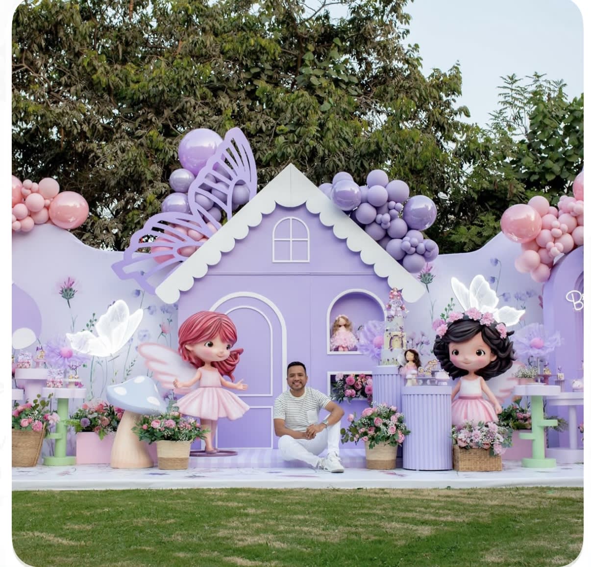 Pastel Butterfly Fairy Birthday Decoration