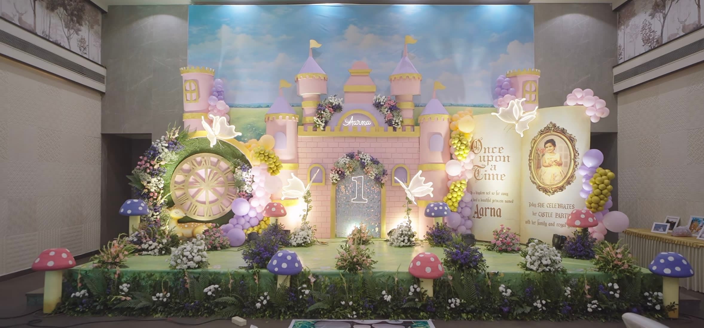 Grand Princess Castle Birthday Decoration | Fairy Tale Theme Balloon Decor