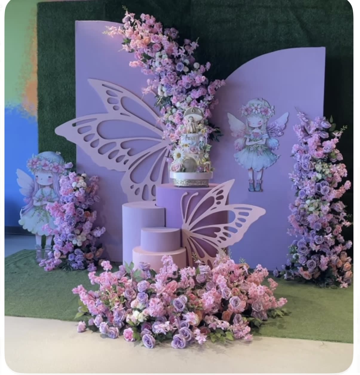 Simple Butterfly Theme Birthday Decoration